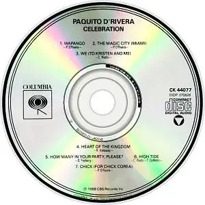 Paquito D'Rivera - Celebration (1988) {Columbia}