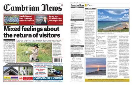 Cambrian News Arfon & Dwyfor – 26 June 2020