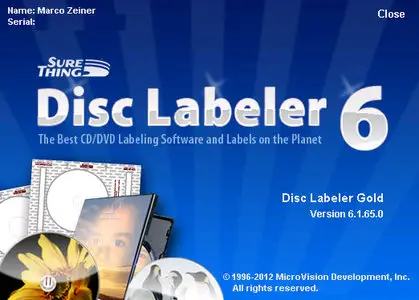 SureThing Disk Labeler Deluxe Gold 6.1.65 + Portable