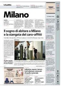 la Repubblica Milano - 21 Marzo 2018