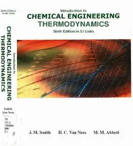 Introduction to Chemical Engineering Thermodynamics (6th Edition)