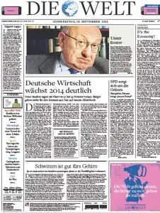 Die Welt vom 19 September 2013