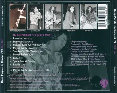 Deep Purple - In Concert '72 (2012 Mix) (2014)