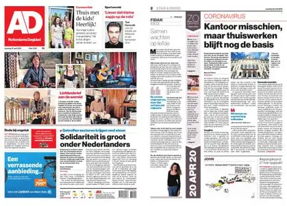 Algemeen Dagblad - Rotterdam Stad – 20 april 2020