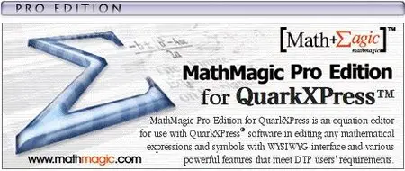 MathMagic Pro Edition For QuarkXpress 4.13.88