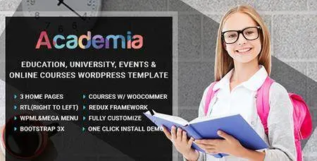 ThemeForest - Academia v2.0 - Education Center WordPress Theme - 14806196