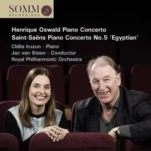 Clélia Iruzun, Royal Philharmonic Orchestra & Jac van Steen - Oswald, Saint-Saëns & Nepomuceno: Piano Works (2020)