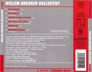 Willem Breuker Kollektief - A Paris & Summer Music (1978) {EPM-FD Music FD152012}