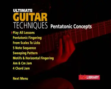 Lick Library - Ultimate Guitar Techniques - Pentatonic Concepts