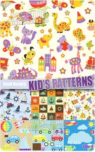 Kid patterns - Stock Vectors