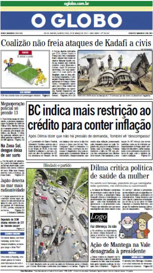 Jornal O Globo - 23 de março de 2011