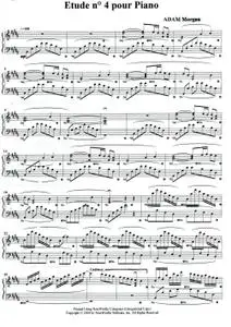 Etude n°4 pour piano