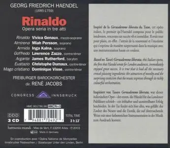 Rene Jacobs, Freibruger Baroqueorchester - George Frideric Handel: Rinaldo (2003)
