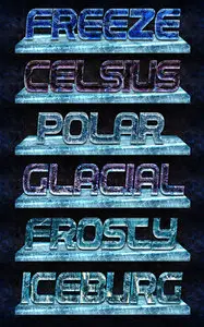 Ice Layer Photoshop Text Styles