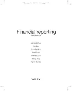 Financial Reporting, 3rd Edition