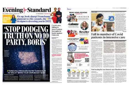 London Evening Standard – January 11, 2022