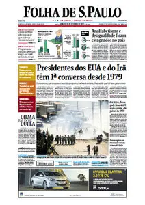 Jornal Folha de São Paulo - 28 de setembro de 2013 - Sábado