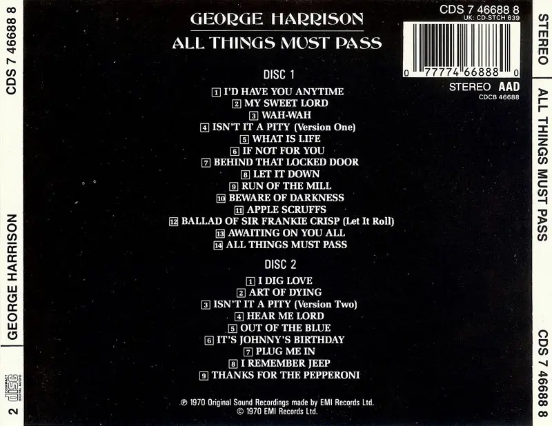 Download All Things Must Pass Zip George Harrison