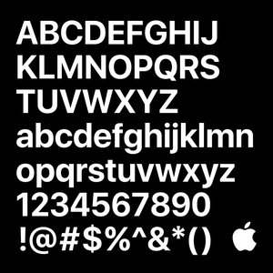San Francisco Fonts - by Apple