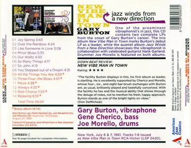 Gary Burton - New Vibe Man In Town (1961) {RCA--American Jazz Classics 99046 rel 2012}