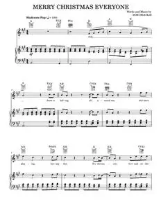 Merry Christmas Everyone - Bob Heatlie (Piano-Vocal-Guitar)