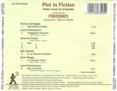 Firebird Ensemble - Plot in Fiction - Italian Music for ensemble (2002)
