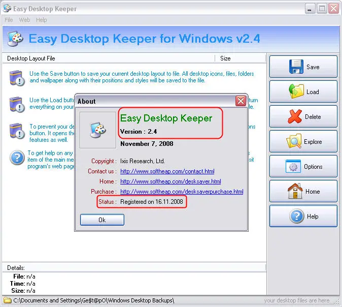 Easy Desktop Keeper v2.4