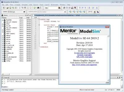 Mentor Graphics ModelSim SE-64 2019.2