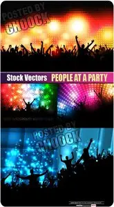 People at a party - Stock Vector