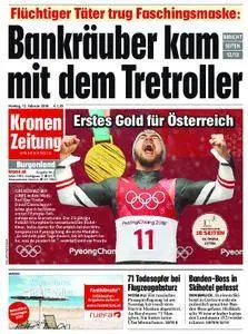 Kronen Zeitung Burgenland - 12. Februar 2018
