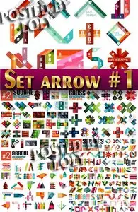 Set of arrows and pointers #1 - Stock Vector