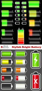 Vectors - Stylish Bright Battery