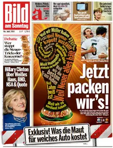Bild Zeitung vom 07 Juli 2014