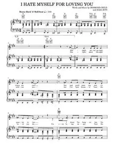 I Hate Myself For Loving You - Desmond Child, Joan Jett, Rock Of Ages Musical (Piano-Vocal-Guitar)
