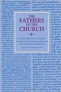 On Difficulties in Sacred Scripture: The Responses to Thalassios