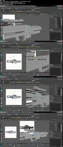 Designing Gun Concepts for First Person Shooters in Maya and Photoshop