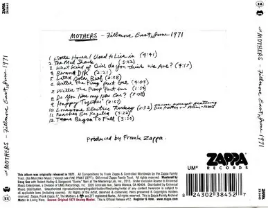 Frank Zappa & The Mothers - Fillmore East June 1971 (1971) + Just Another Band From L.A. (1972) {2012 UMe Remaster}