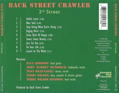 Back Street Crawler ‎– 2nd Street (1976)