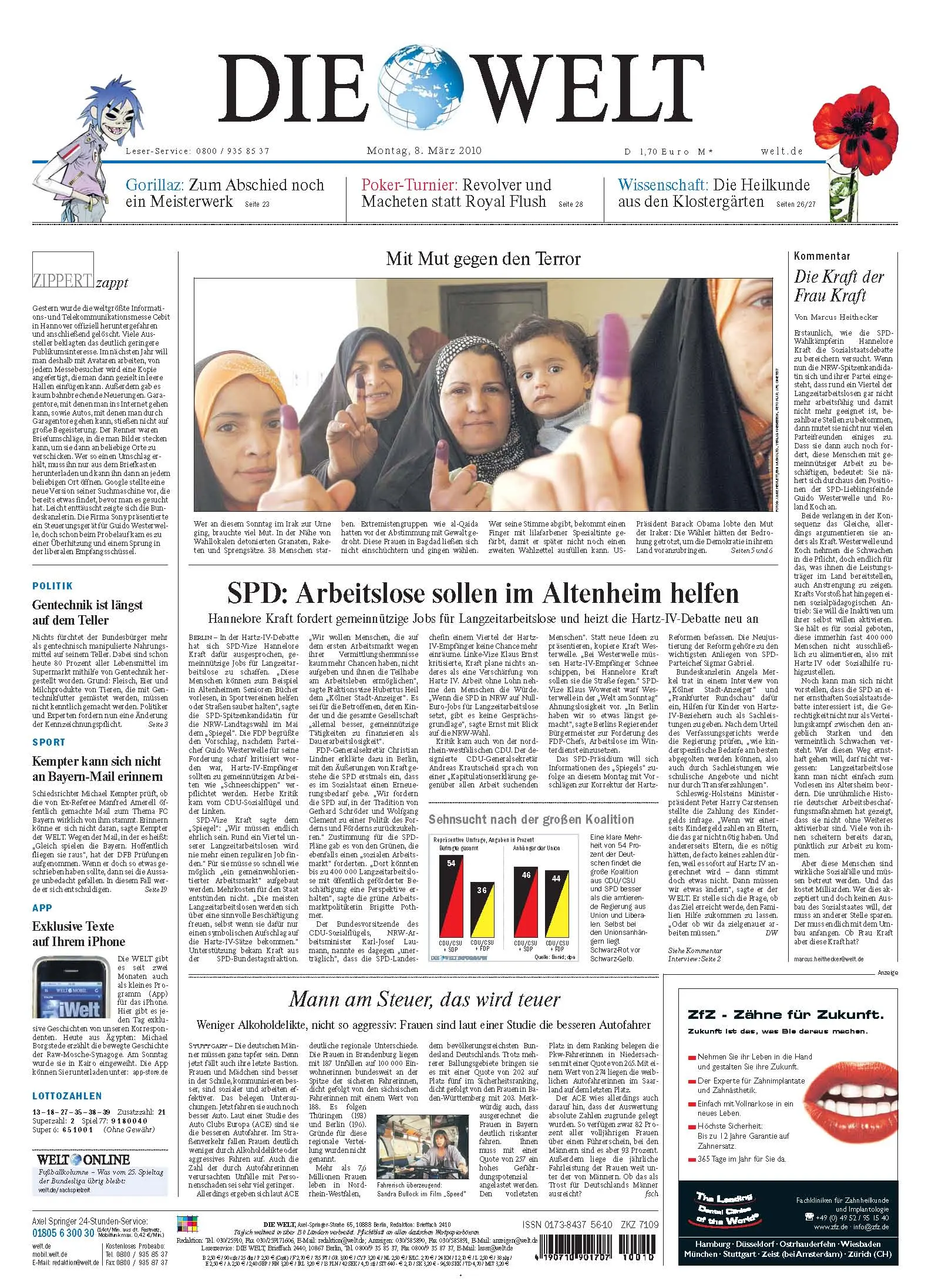 Die Welt vom 8. Maerz 2010