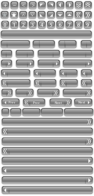 72 Free Vector Glass Buttons and Bars