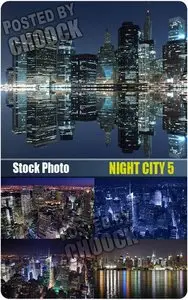 Night city 5 - Stock Photo