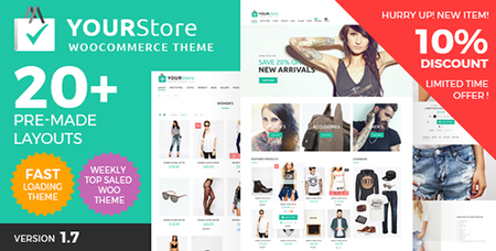 ThemeForest - YourStore v1.7 - Woocommerce theme - 16912793