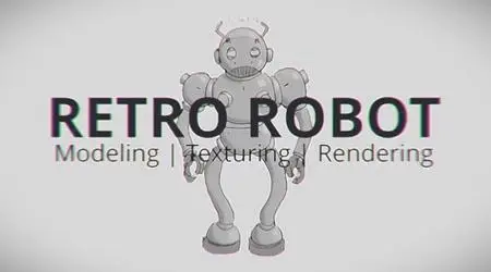 Retro Robot 3/3: Posing and Rendering in Blender 2.9