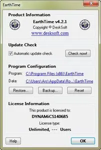 DeskSoft EarthTime 4.2.1