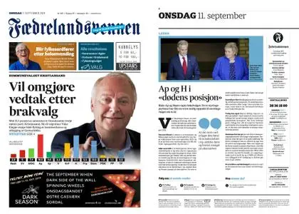 Fædrelandsvennen – 11. september 2019