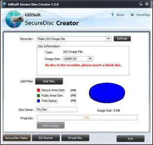 GiliSoft Secure Disc Creator 7.3.0