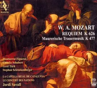 Jordi Savall, Le Concert des Nations, La Capella reial de Catalunya - Mozart: Requiem K626, Maurerische Trauermusik K477 (2010)