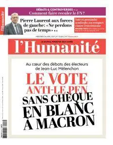 L'Humanité du Mercredi 26 Avril 2017