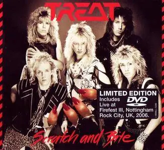Treat - Scratch And Bite + Live At Firefest III (1985) [Limited Ed. 2008] CD + DVD