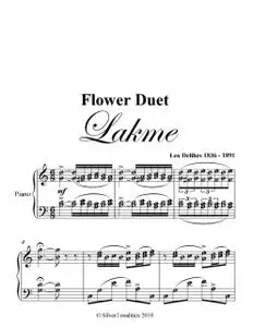 «Flower Duet Lakme Intermediate Piano Sheet Music» by Leo Delibes